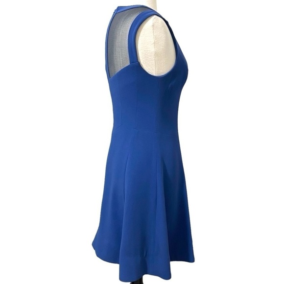 Rag & Bone Sleeveless Ruby Dress in Blue Fit Flare Mesh Back Zipper MSRP  $475 6 - Picture 12 of 14